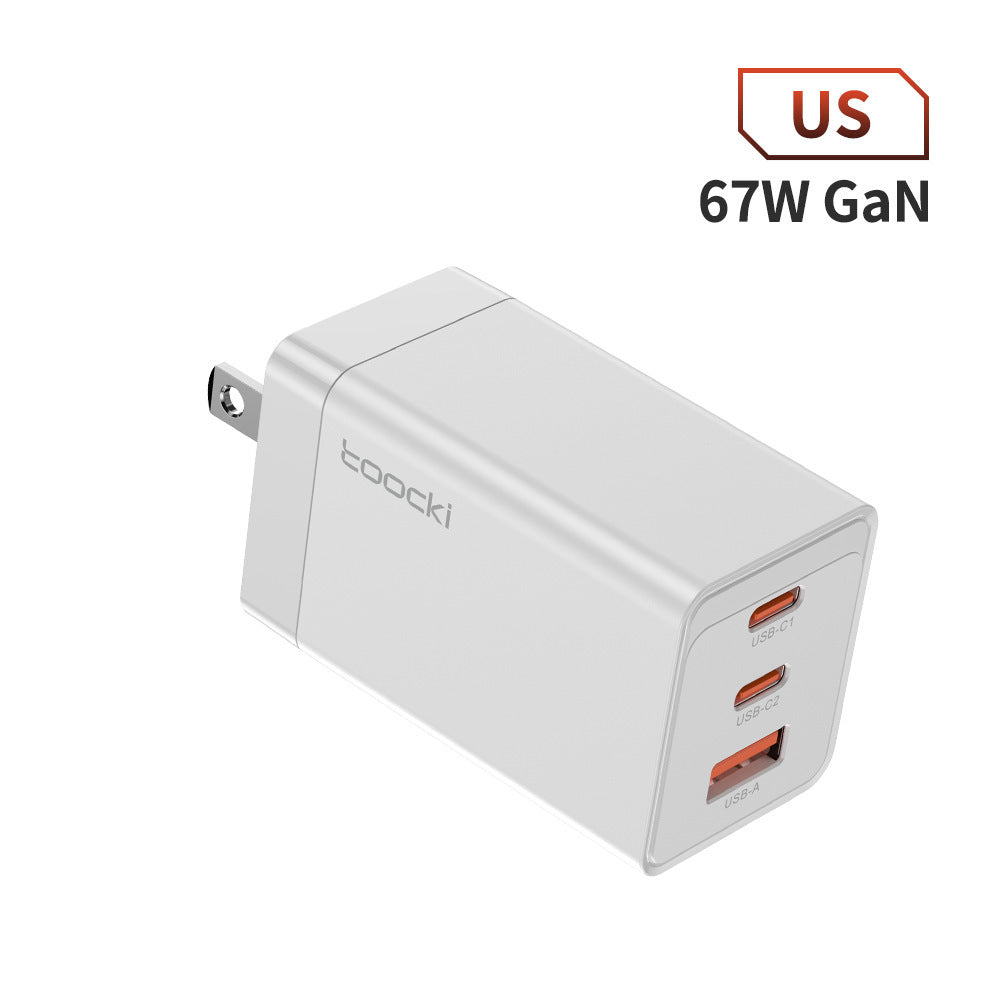 PowerFlux 67W GaN Three-Port Fast Charger