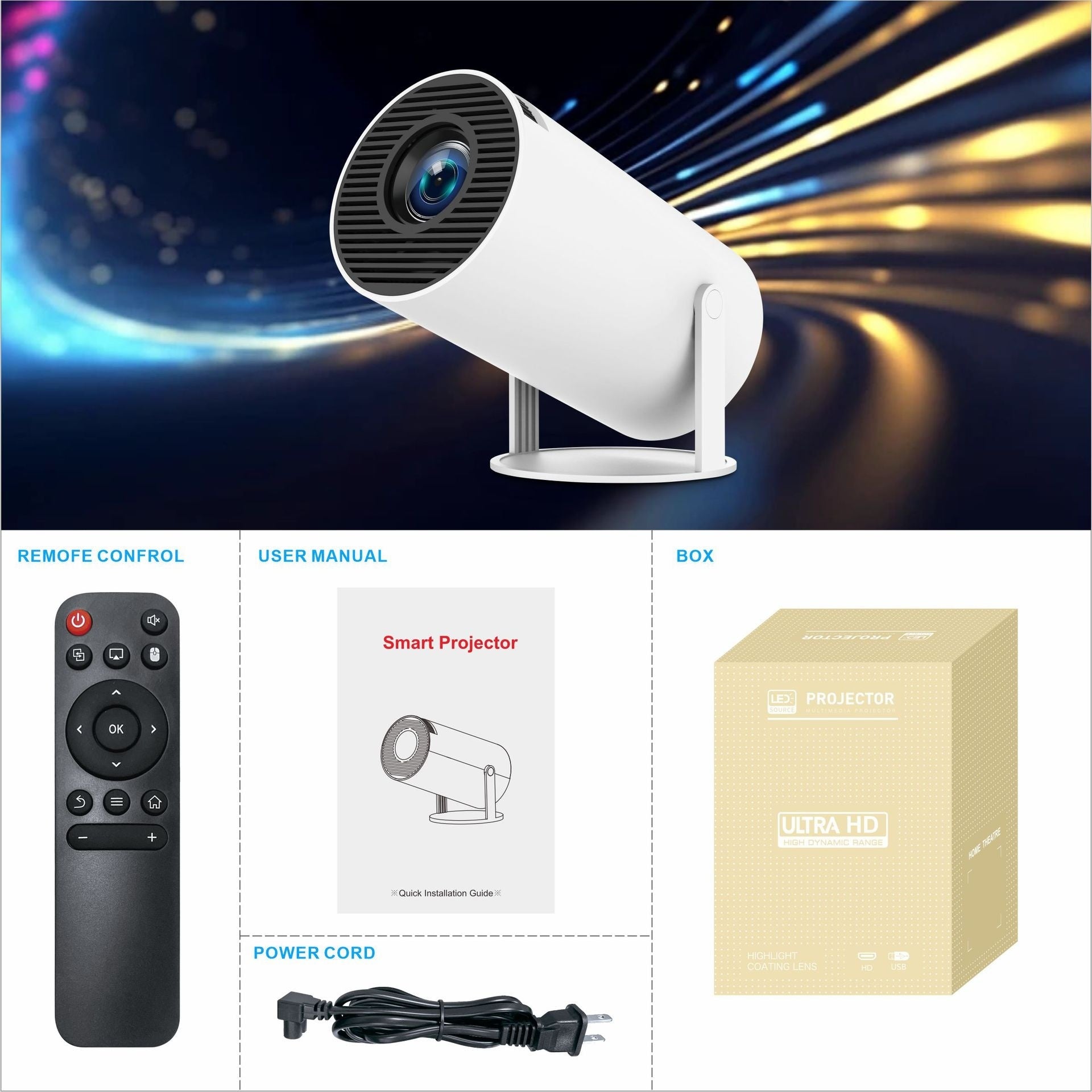 CineLite™ HY300 Pro Mini Home Theater Projector