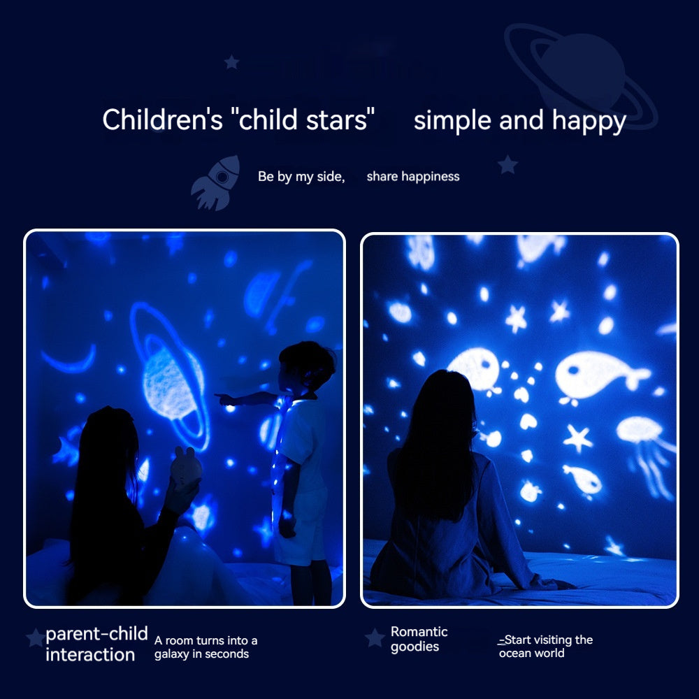 StarBunny – Creative Rabbit Star Light Projector Lamp for Children’s Home Décor
