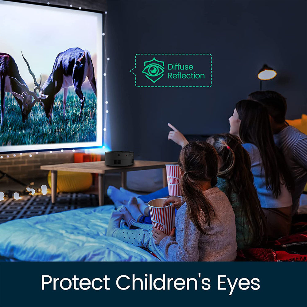 VisionPlay YT200 - Mini Home Projector for Kids & Families