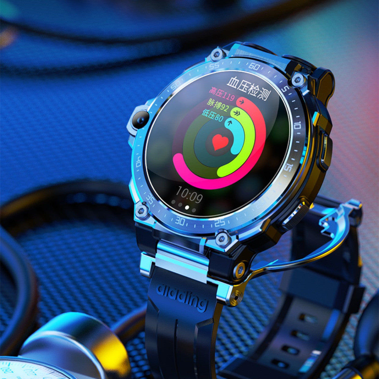 PulseSync Duo – Smart Watch & Bluetooth Headset with Heart Rate & Blood Pressure Monitoring