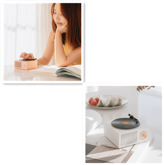 RetroSound Wireless Mini Phonograph – Bluetooth-Compatible Portable Speaker