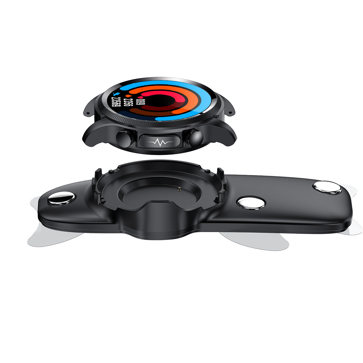 VitalSync Pro: Oxygen, ECG, Blood Pressure & Heart Rate Monitoring Smartwatch