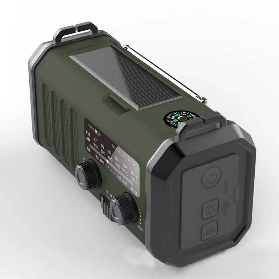 HelioCore™ X100 Emergency Solar Crank Radio & Power Hub
