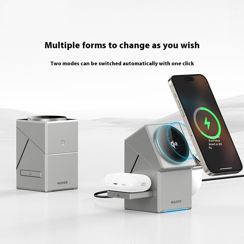 MagnaCharge™ Qi2 Magnetic Touch Rotating Wireless Charger