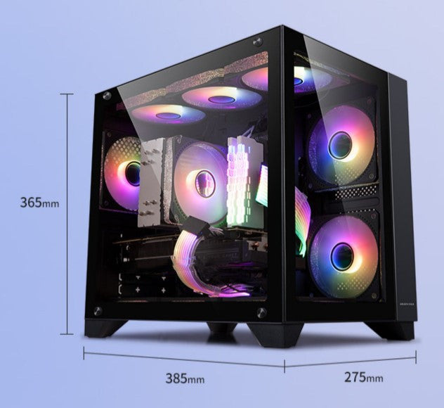 ArcticGlide™ – Premium White Glass Water-Cooled eSports Desktop Case