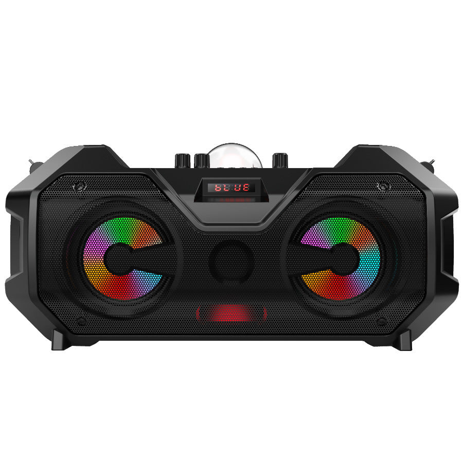 SoundFusion Dual-Mic Bluetooth Speaker – Wireless Bluetooth Speaker with Dual Microphone for Clear Audio & Karaoke Fun