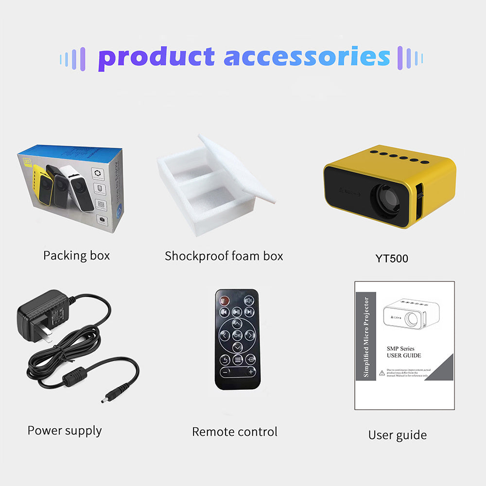 CineGlow™ YT500 Mini Home Projector