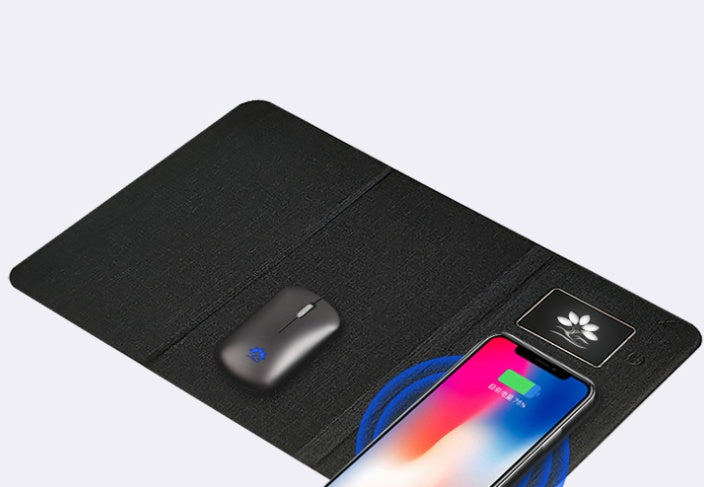 LumiGlide Elite™ – The Executive Wireless Charging Mouse Pad