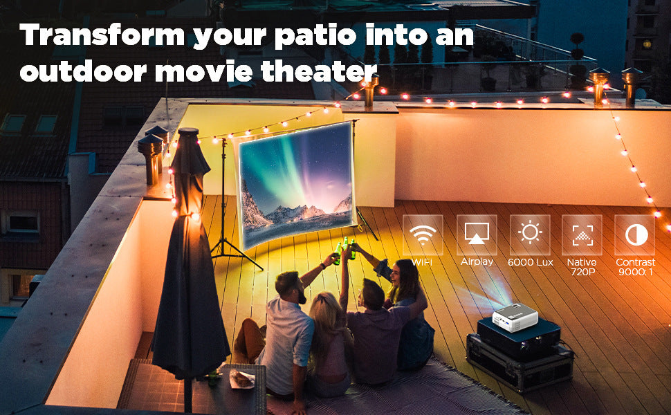 VisionBeam™: Home High-Definition Portable Same Screen Projector