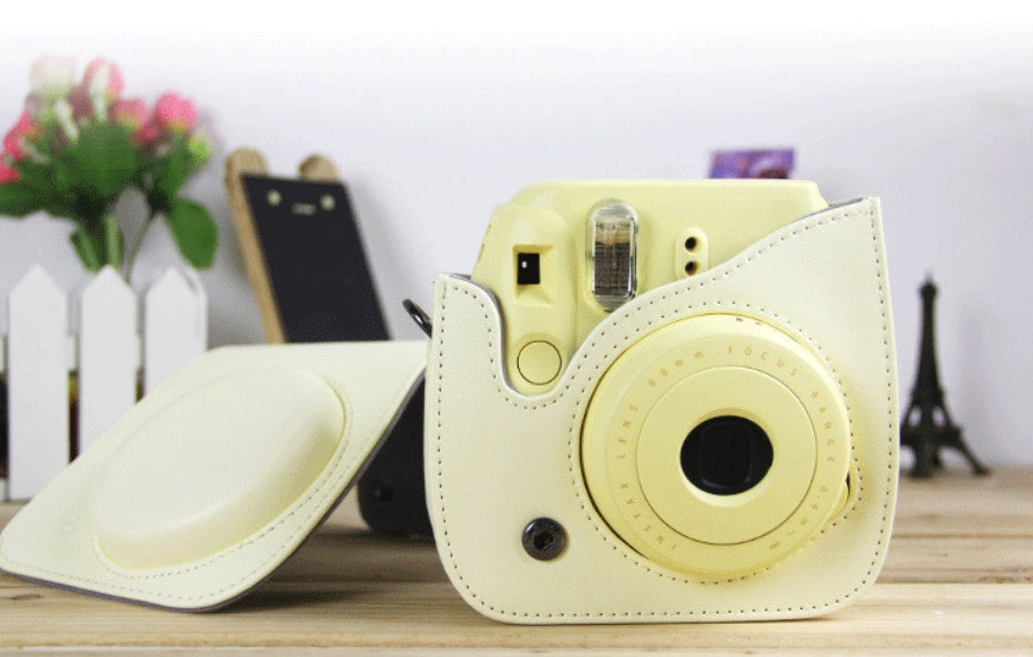 The LuxeGuard Mini Leather Camera Case