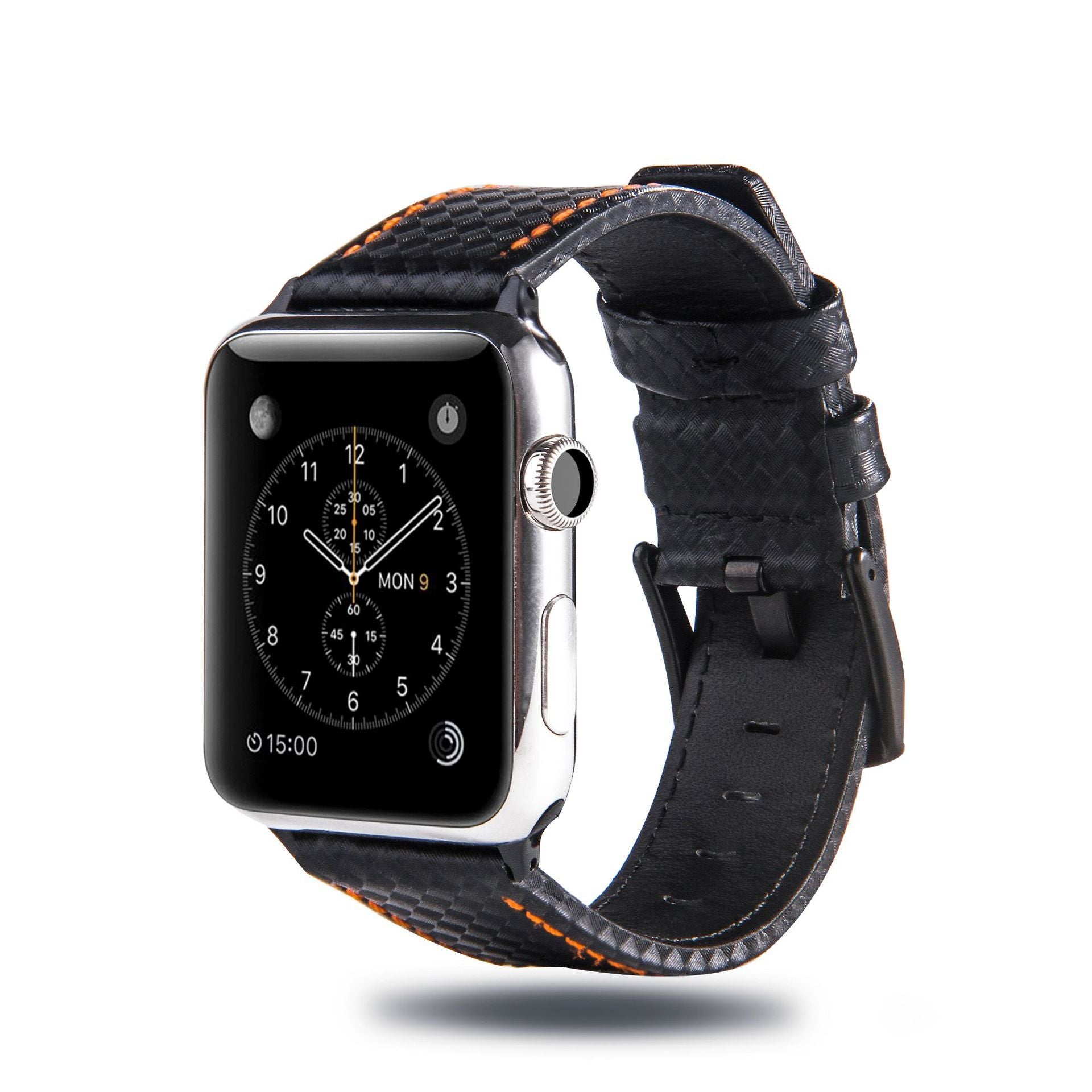 AetherLux™ CarbonCraft Leather Watch
