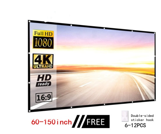 ShadowView Ultra-High-Definition Projector Screen – Enhanced Clarity & Immersive Viewing Experience