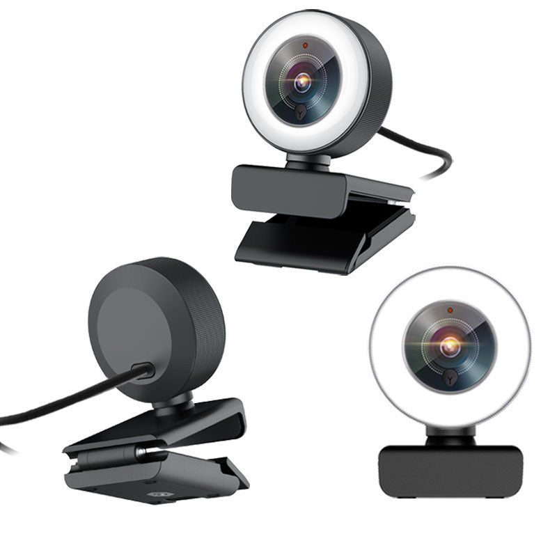 GlowCam 1080P Auto Focus USB Beauty Camera with Fill Light – Crystal Clear Video & Perfect Lighting for Every Shot
