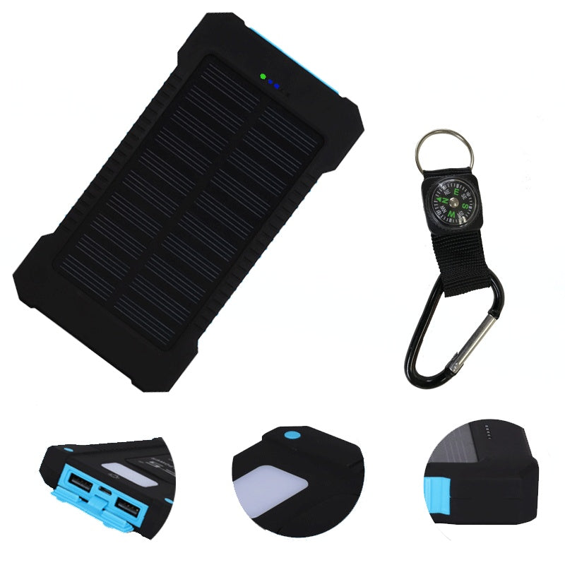 SolarNav Pro – Outdoor Waterproof Compass & Solar Power Bank