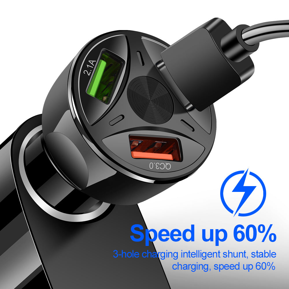 SpeedVolt™ QC3.0 USB Car Fast Charger