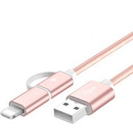 ChargeFlex™ 2-in-1 Fast Charging Cable (100cm) - USB Type-C & Micro USB Braided Cord