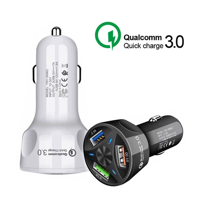 TurboCharge 3X USB Car Charger - Quick Charge 3.0 & Multi-Port Power Hub