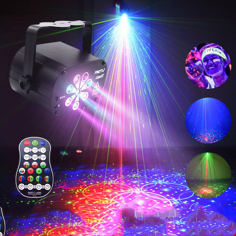 LaserGroove™ - LED Stage Light & Laser Projector with Voice Control