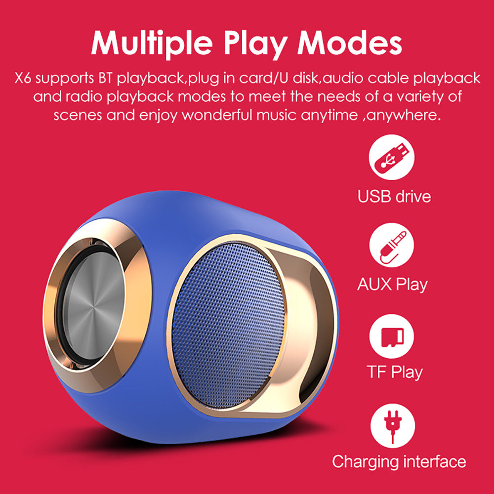 X6 BoomBass™ Bluetooth Subwoofer Speaker