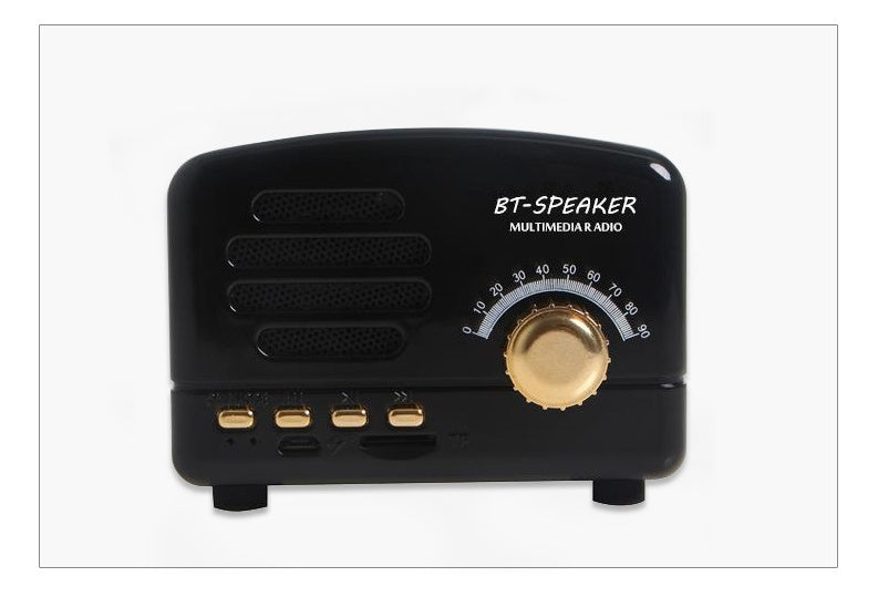 EchoCraft™ Vintage Wood Bluetooth Speaker