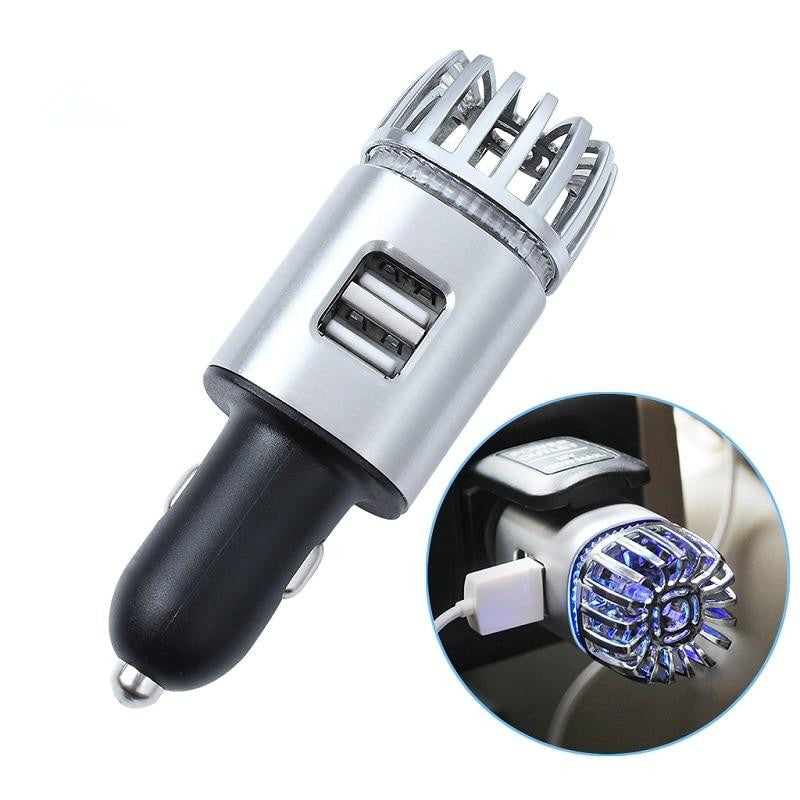 PureCharge Duo — 2-in-1 Car Charger & Air Purifier