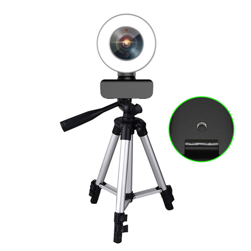 GlowCam 1080P Auto Focus USB Beauty Camera with Fill Light – Crystal Clear Video & Perfect Lighting for Every Shot