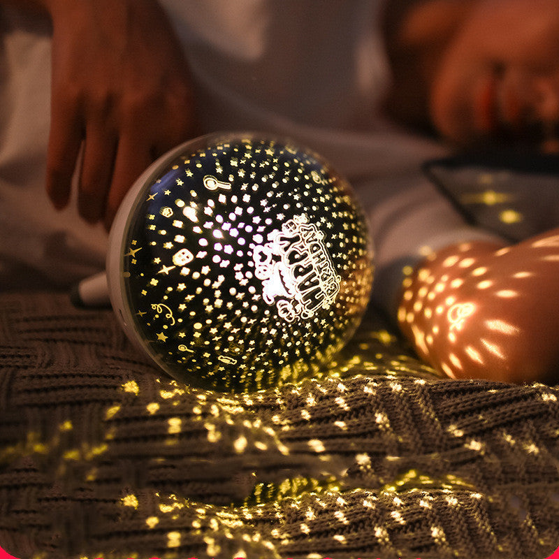 StellarGlow™ — Rotating Starlight Projection Lamp