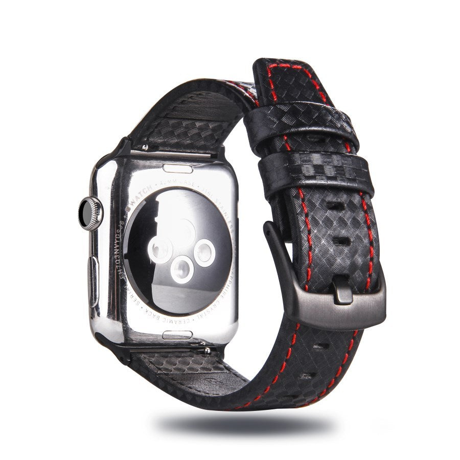 AetherLux™ CarbonCraft Leather Watch