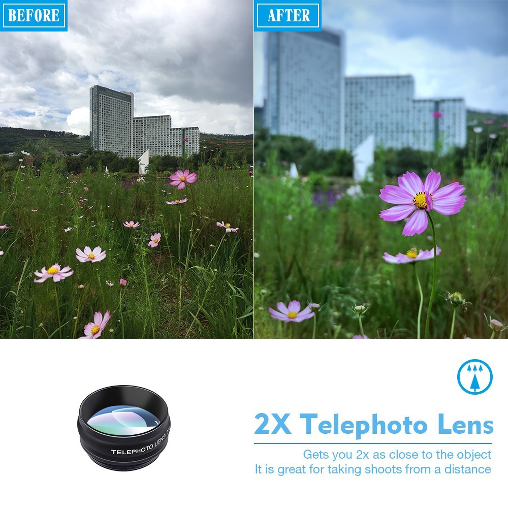 APEXEL 10-in-1 Universal Phone Lens Kit