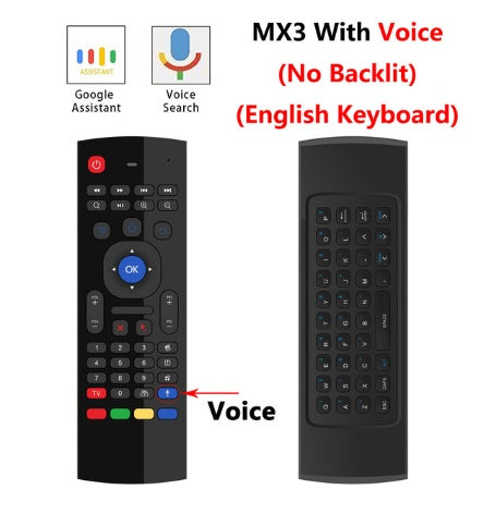 AirControl Pro™ — Backlit Smart Voice Remote & Wireless Keyboard