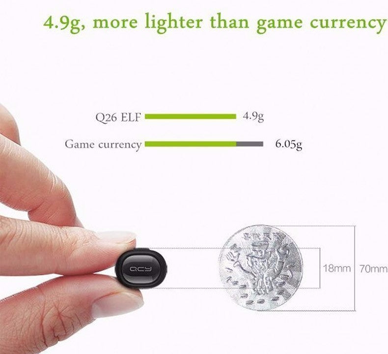 QCY Q26 Combo: Bluetooth Car Calls & Portable Earphone Headset Set