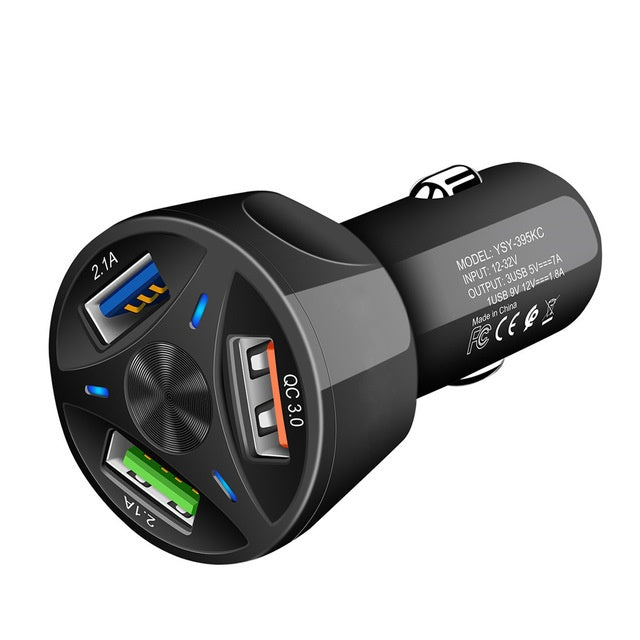 TurboCharge 3X USB Car Charger - Quick Charge 3.0 & Multi-Port Power Hub