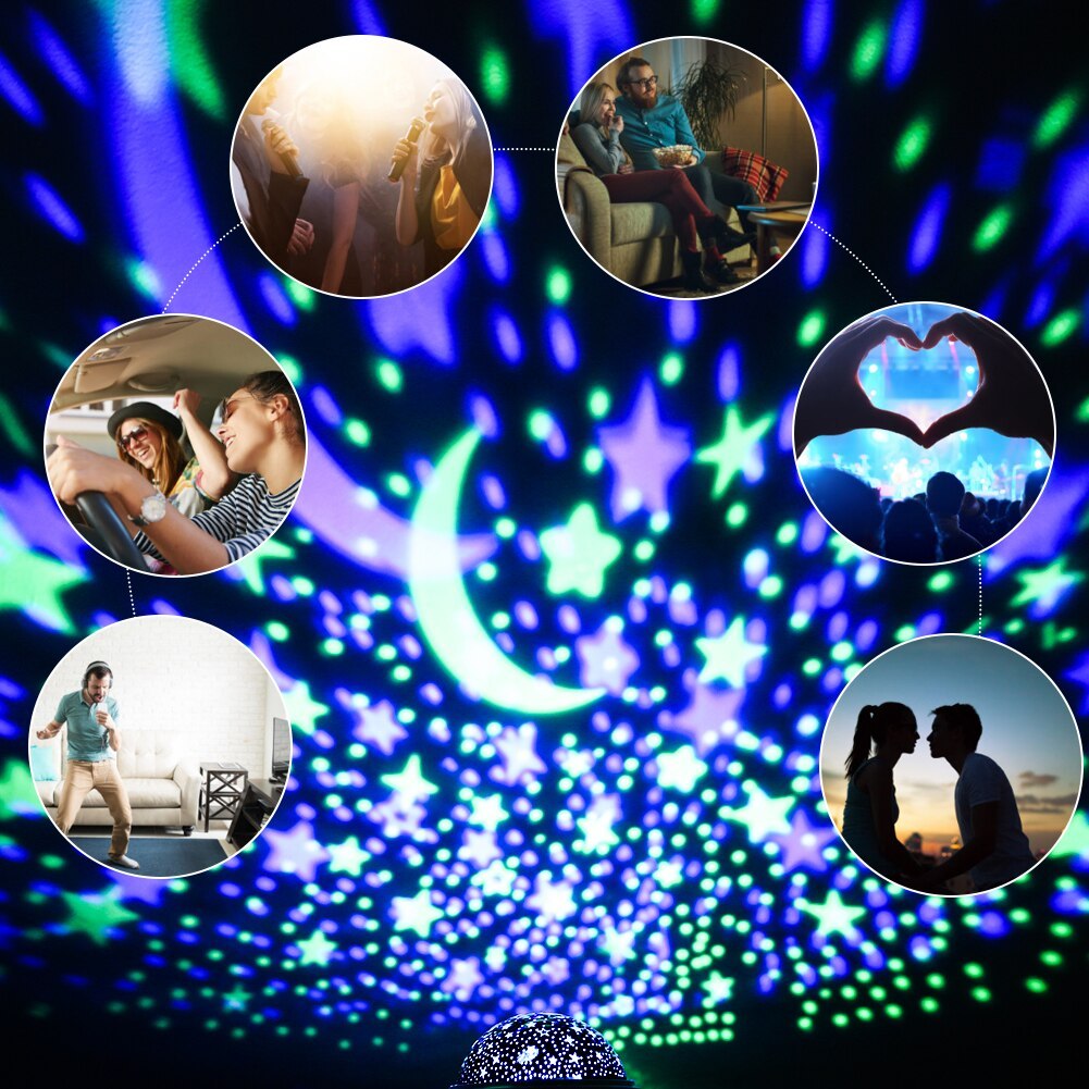 StarGlow™ Night Light Projector – Transform Your Room into a Starry Sky