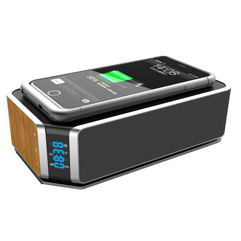 AuraSync™ 5-in-1 Wireless Charging Clock Speaker