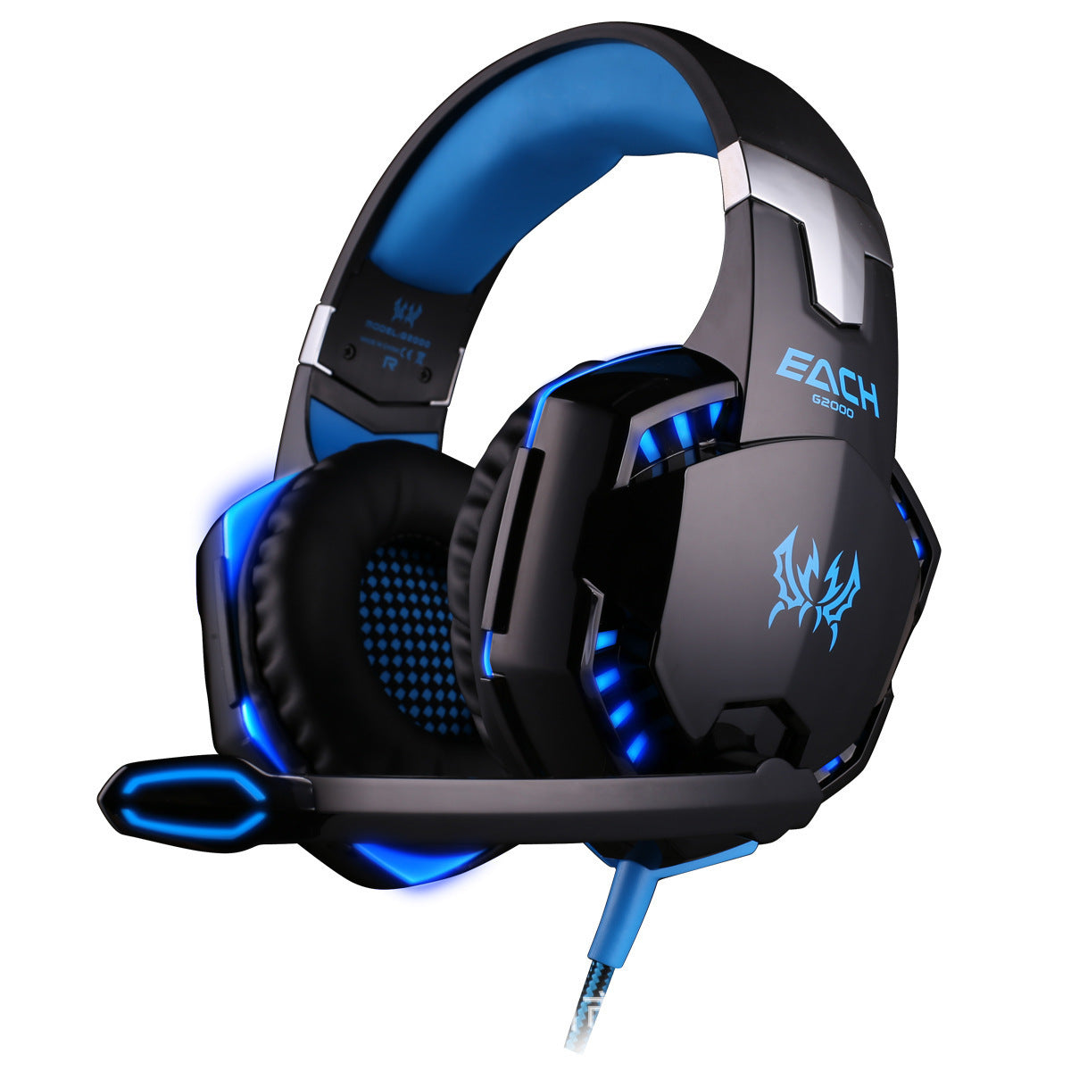 BassStorm™ – Head-Mounted Heavy Bass Gaming Headset with Microphone Noise Reduction