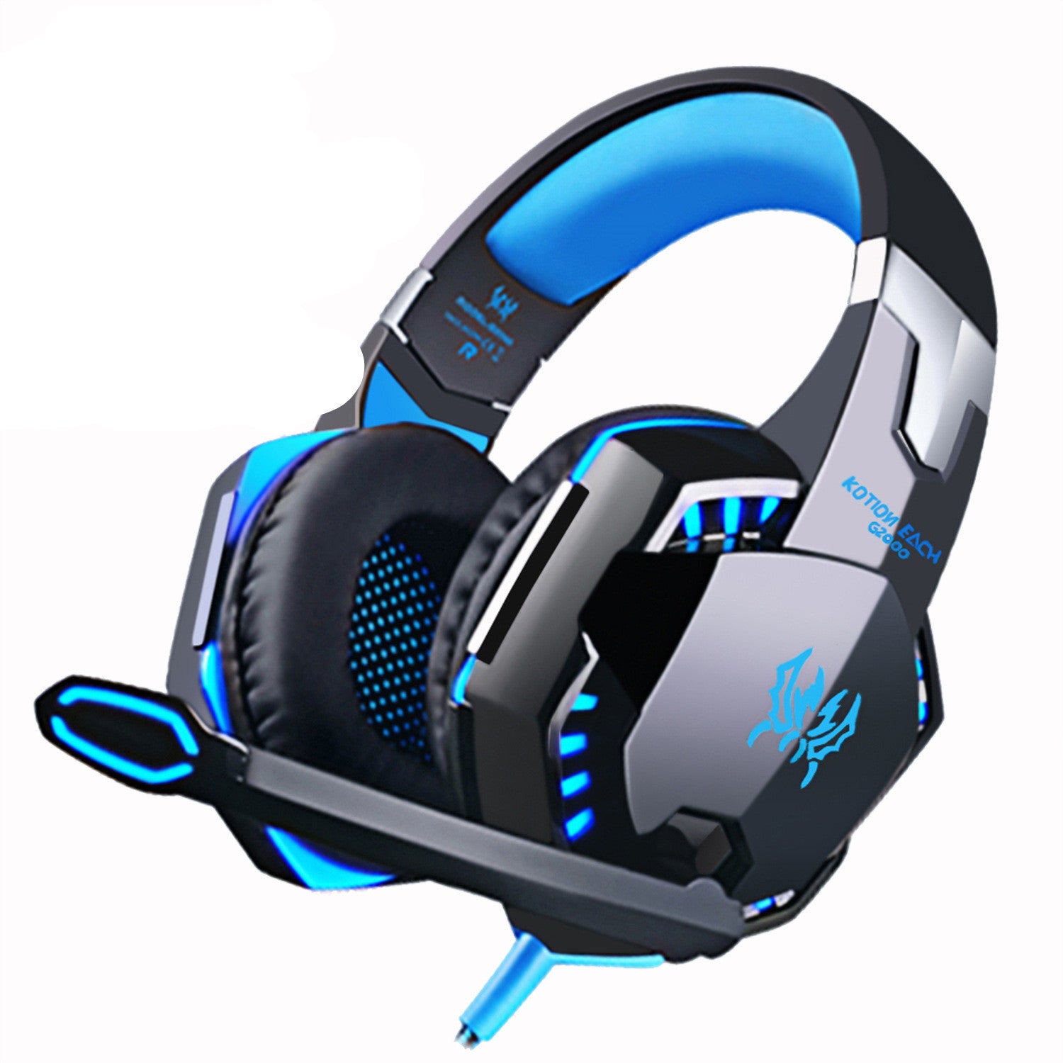 BassStorm™ – Head-Mounted Heavy Bass Gaming Headset with Microphone Noise Reduction