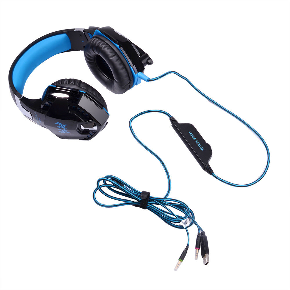 BassStorm™ – Head-Mounted Heavy Bass Gaming Headset with Microphone Noise Reduction