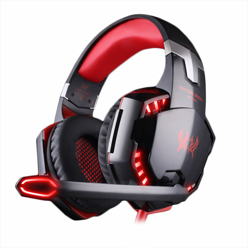 BassStorm™ – Head-Mounted Heavy Bass Gaming Headset with Microphone Noise Reduction
