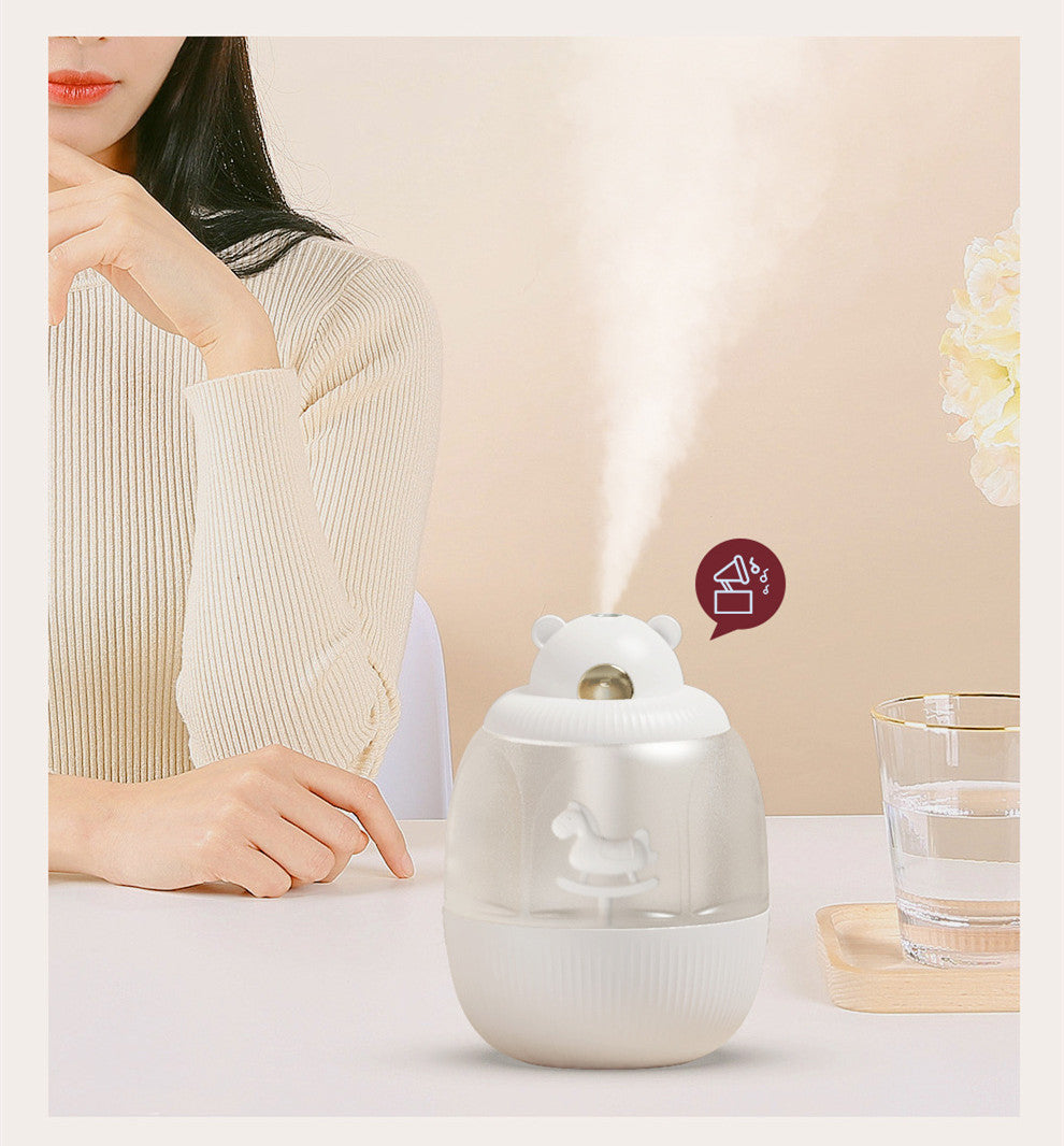 AquaMist™ Carousel – USB Rechargeable Cool Mist Humidifier