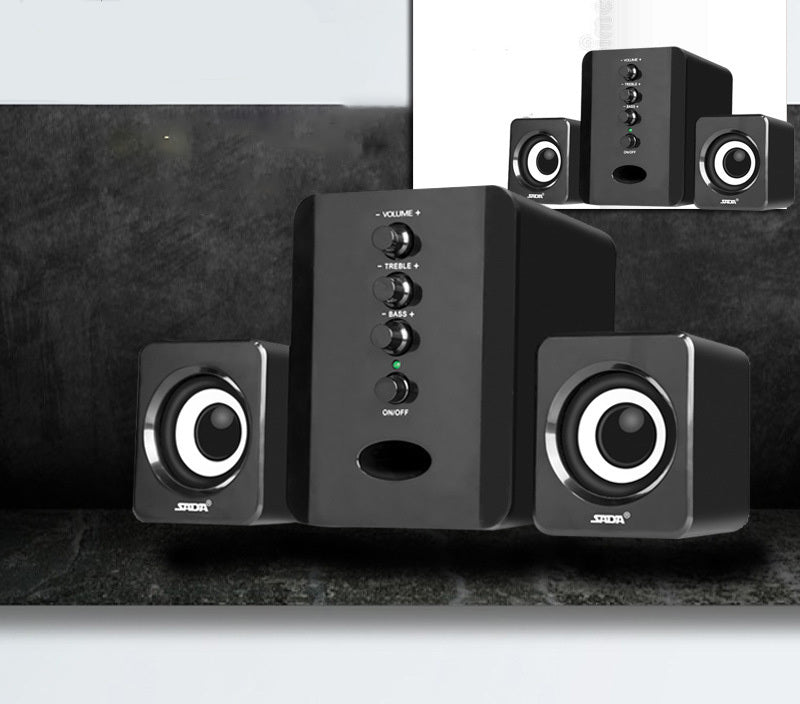 BassWave™ D-202 Computer Speakers & Subwoofer Sound System