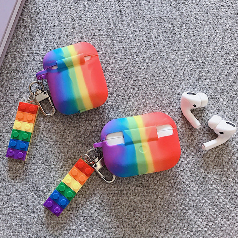 LuxeAura Rainbow Shield - Apple AirPods & Pro3 Protective Pendant Case