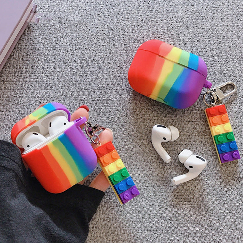 LuxeAura Rainbow Shield - Apple AirPods & Pro3 Protective Pendant Case