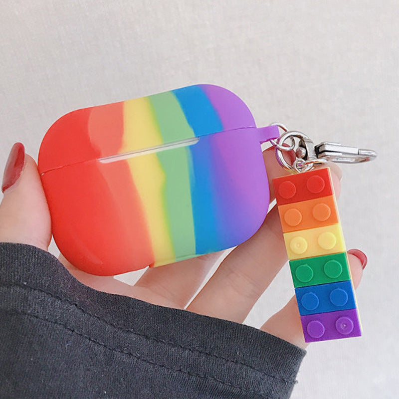 LuxeAura Rainbow Shield - Apple AirPods & Pro3 Protective Pendant Case
