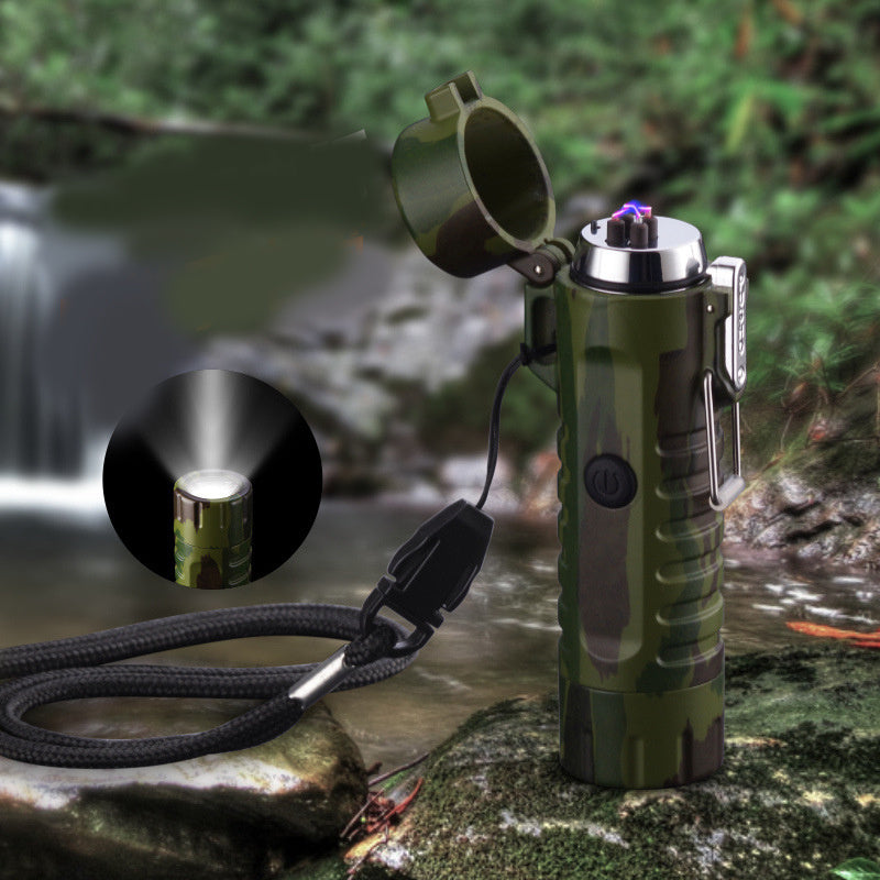 TrailBlaze™ – Outdoor Travel Compass & Rechargeable USB Pulse Lighter
