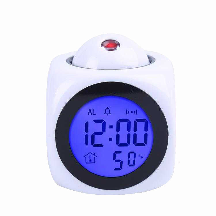 EchoTime™ – LED Projection Alarm Clock with Voice Report