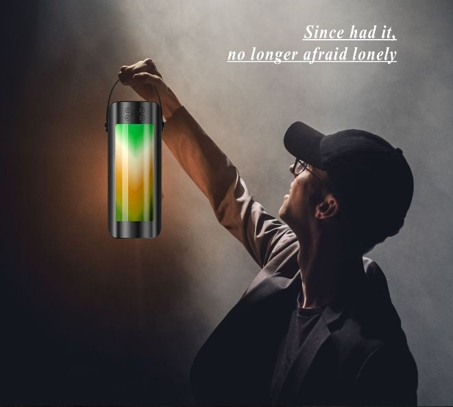 LumaSound Explore™ — Wireless Bluetooth Speaker with LED Lantern & Night Light for Outdoor Adventures