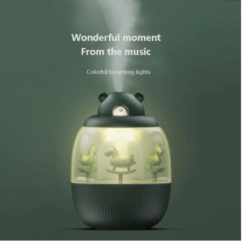 AquaMist™ Carousel – USB Rechargeable Cool Mist Humidifier