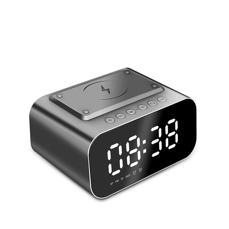 EchoCharge™ Wireless Charging Bluetooth Speaker Clock