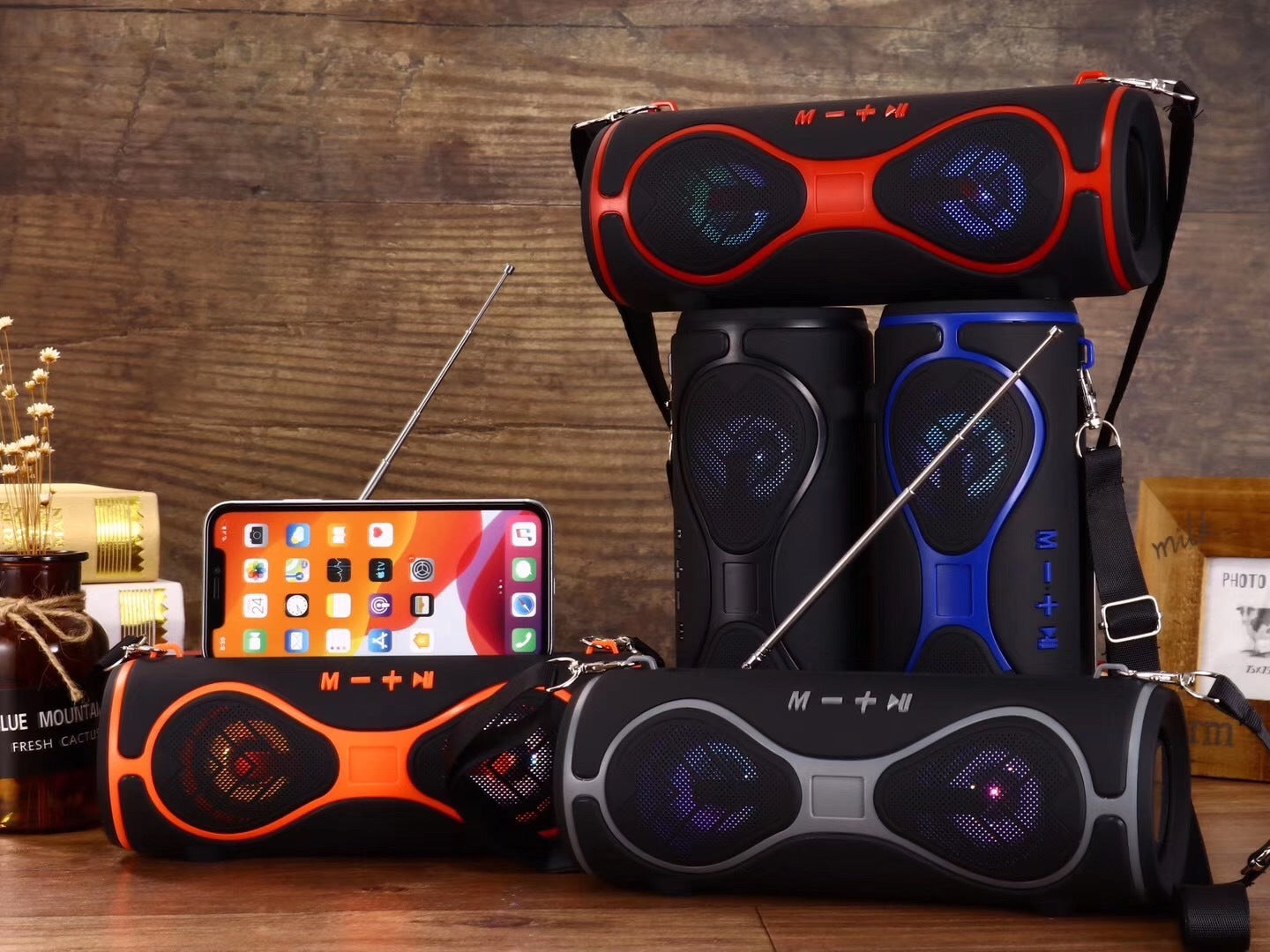 SoundLume™ — Multifunctional Bluetooth Lantern Speaker with Mobile Phone Stand